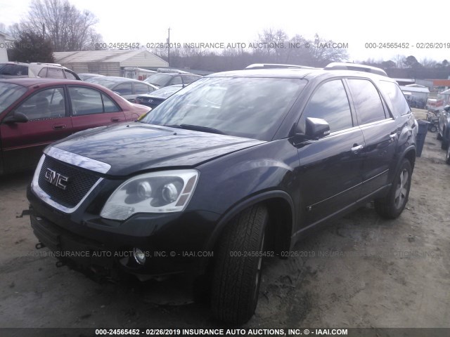 1GKEV33D29J121907 - 2009 GMC ACADIA SLT-2 BLACK photo 2