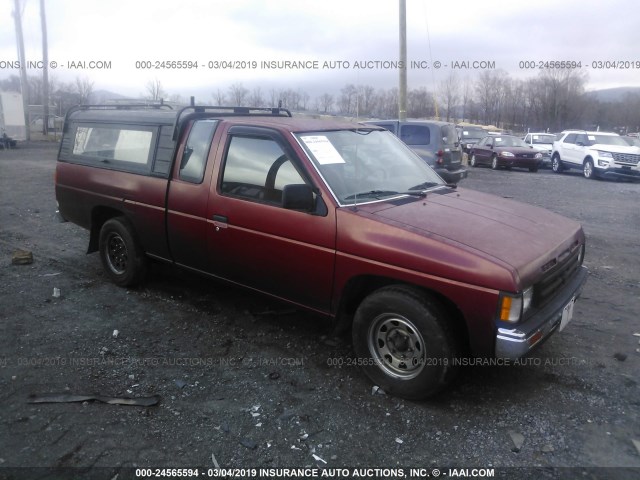 1N6SD16S0LC408381 - 1990 NISSAN D21 KING CAB RED photo 1