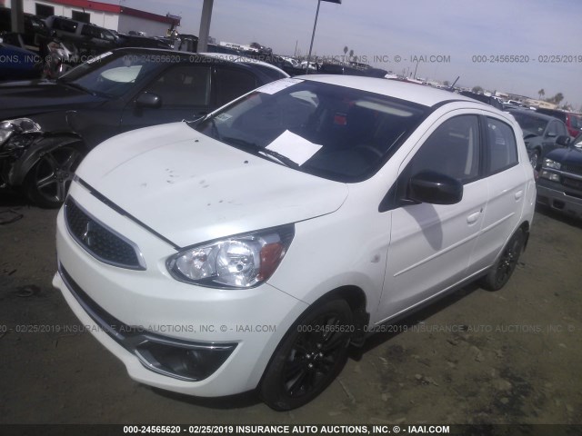 ML32A5HJ4KH002311 - 2019 MITSUBISHI MIRAGE GT WHITE photo 2