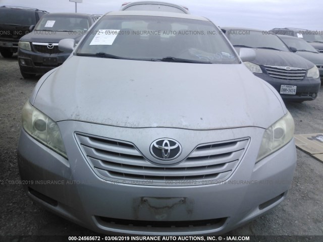 4T1BE46K07U500278 - 2007 TOYOTA CAMRY NEW GENERAT CE/LE/XLE/SE SILVER photo 6