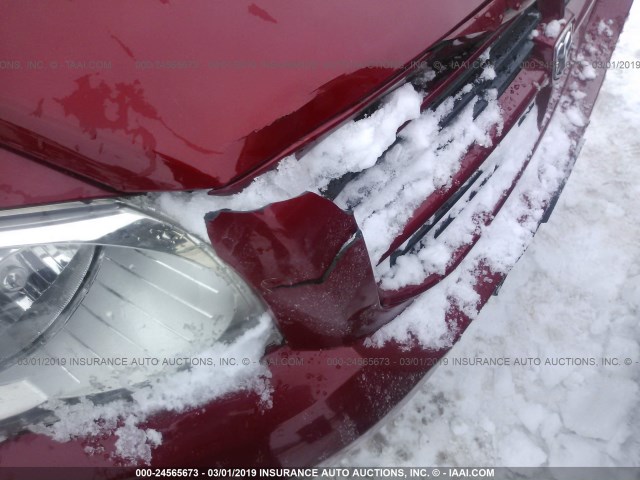 1B3HB28A69D212642 - 2009 DODGE CALIBER SE RED photo 6