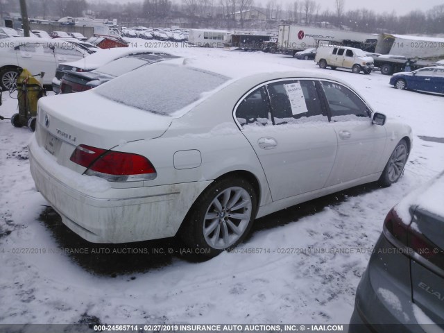 WBAHN83527DT68383 - 2007 BMW 750 WHITE photo 4