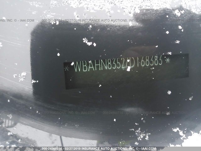 WBAHN83527DT68383 - 2007 BMW 750 WHITE photo 9