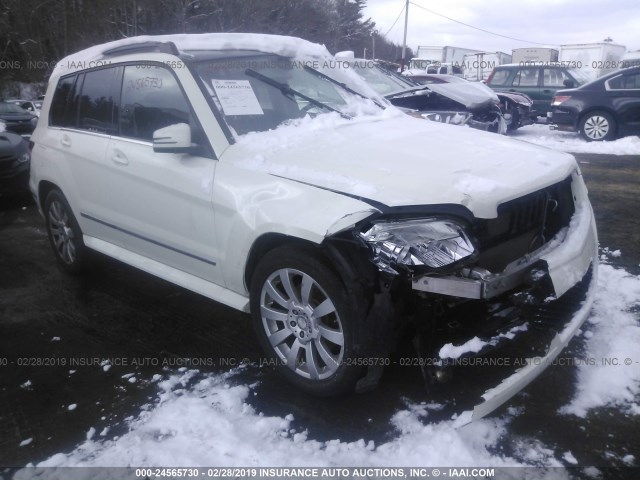 WDCGG8HB4AF274583 - 2010 MERCEDES-BENZ GLK 350 4MATIC WHITE photo 1