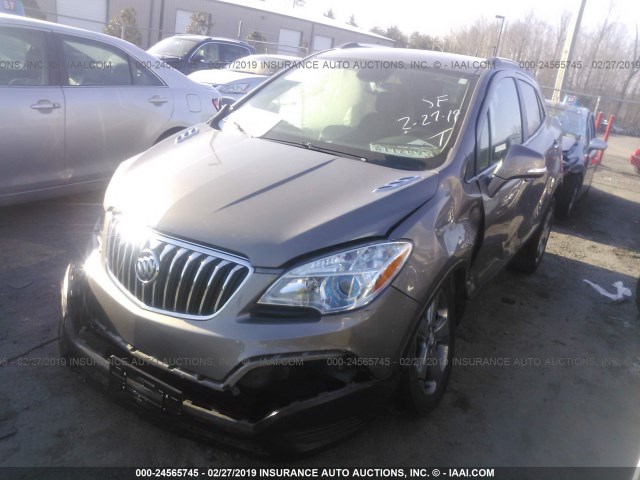 KL4CJASBXEB773367 - 2014 BUICK ENCORE BROWN photo 2