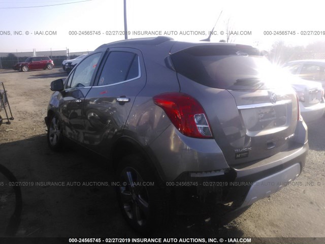 KL4CJASBXEB773367 - 2014 BUICK ENCORE BROWN photo 3