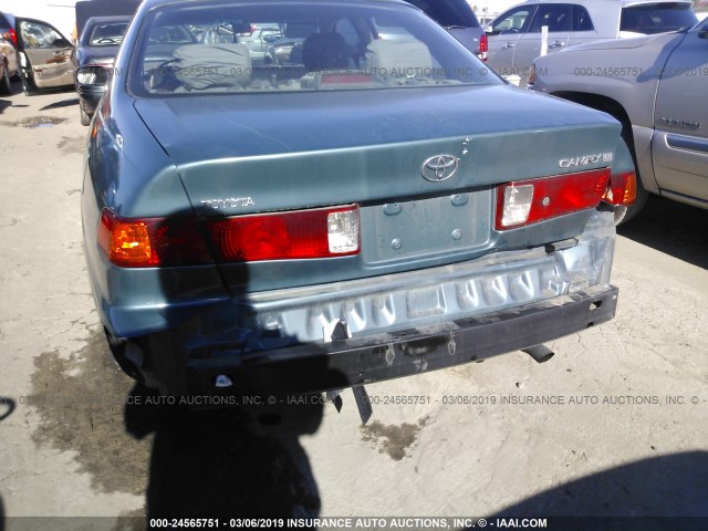 4T1BG22K6YU940768 - 2000 TOYOTA CAMRY CE/LE/XLE GREEN photo 6