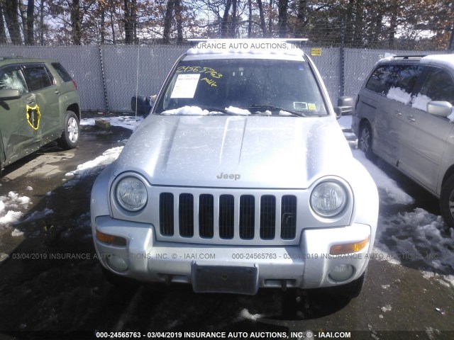 1J8GL58K72W223878 - 2002 JEEP LIBERTY LIMITED GRAY photo 6