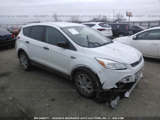 1FMCU0F78DUD57250 - 2013 FORD ESCAPE S WHITE photo 1