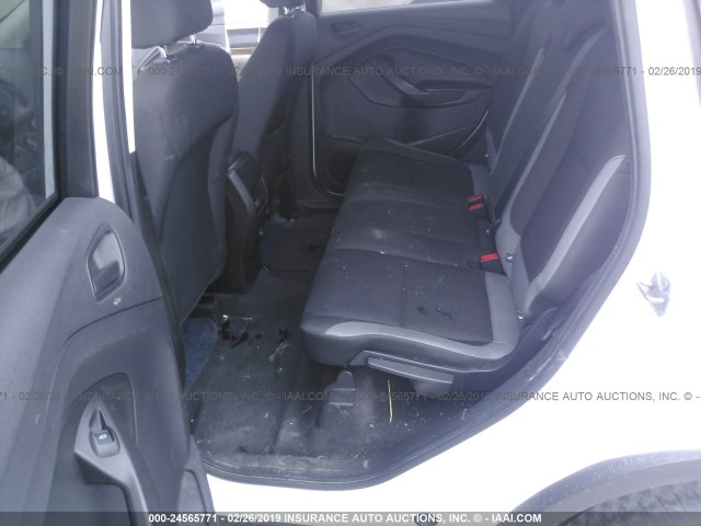 1FMCU0F78DUD57250 - 2013 FORD ESCAPE S WHITE photo 8