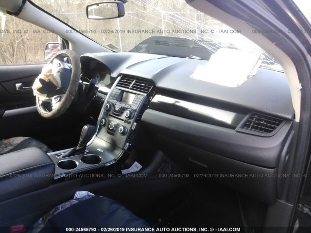 2FMDK3GCXEBA94287 - 2014 FORD EDGE SE BLACK photo 5