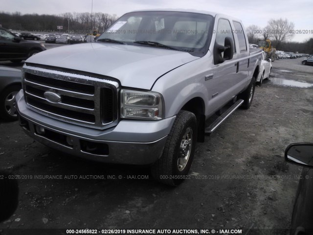 1FTWW31P17EB07979 - 2007 FORD F350 SRW SUPER DUTY GRAY photo 2