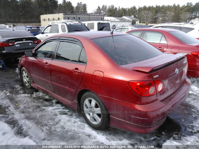 2T1BR32E87C824787 - 2007 TOYOTA COROLLA CE/LE/S RED photo 3