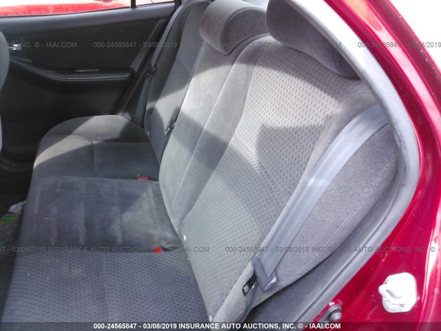 2T1BR32E87C824787 - 2007 TOYOTA COROLLA CE/LE/S RED photo 8