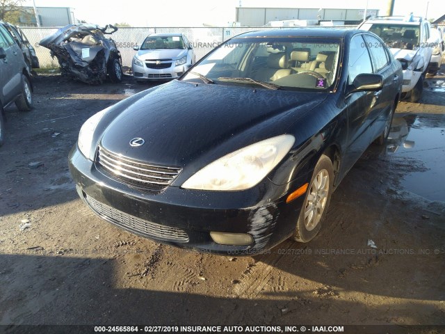 JTHBF30G125025242 - 2002 LEXUS ES 300 BLACK photo 6