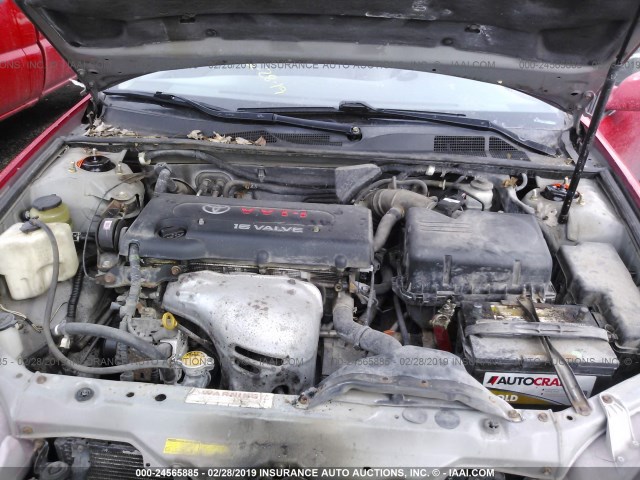 4T1BE32K63U782369 - 2003 TOYOTA CAMRY LE/XLE/SE RED photo 10