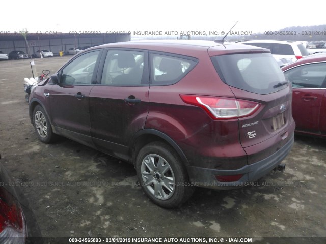 1FMCU0F7XEUA76830 - 2014 FORD ESCAPE S MAROON photo 3