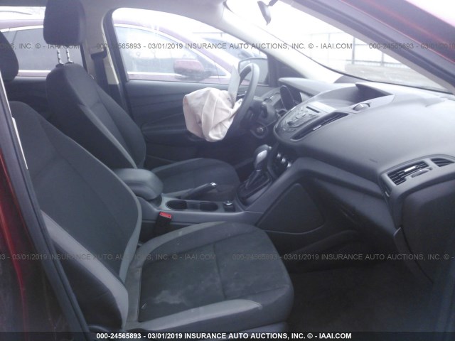 1FMCU0F7XEUA76830 - 2014 FORD ESCAPE S MAROON photo 5