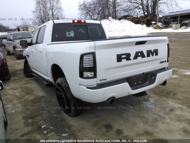 1C6RR7MT6JS230925 - 2018 RAM 1500 SPORT WHITE photo 3