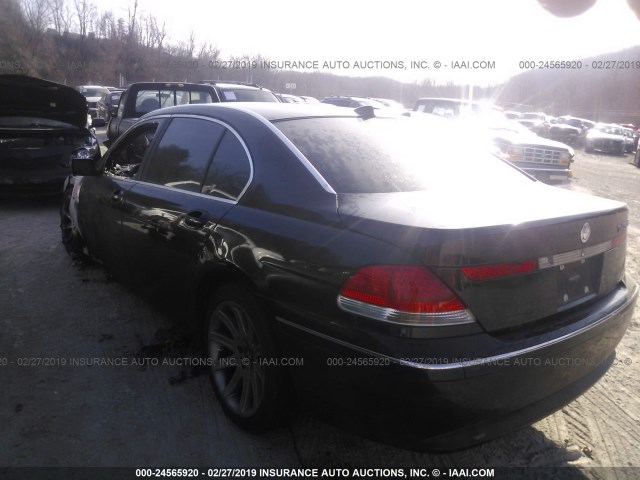 WBAGN63483DR10457 - 2003 BMW 745 LI BLACK photo 3