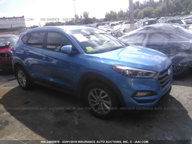 KM8J33A4XGU181508 - 2016 HYUNDAI TUCSON LIMITED/SPORT AND ECO/SE BLUE photo 1