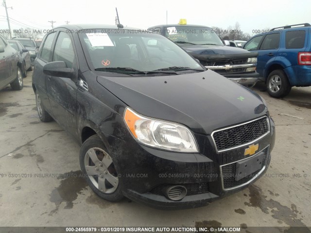 KL1TD6DE4BB171682 - 2011 CHEVROLET AVEO LS/LT BLACK photo 1