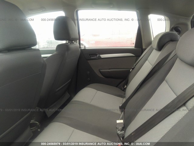 KL1TD6DE4BB171682 - 2011 CHEVROLET AVEO LS/LT BLACK photo 8