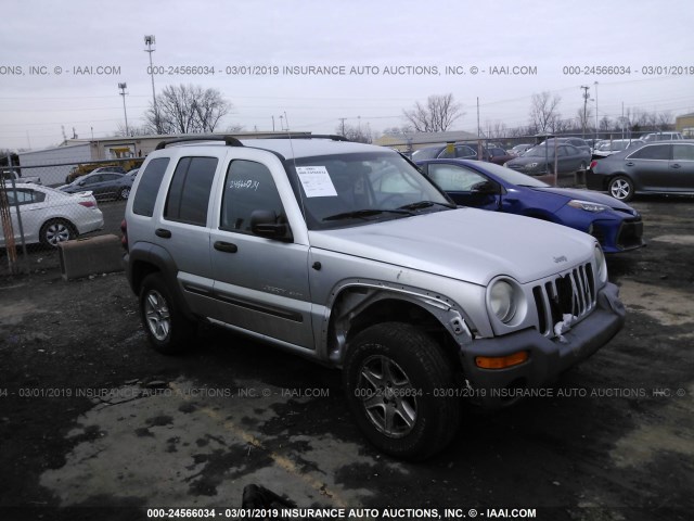 1J8GL48K03W629478 - 2003 JEEP LIBERTY SPORT/FREEDOM SILVER photo 1