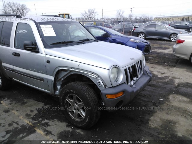 1J8GL48K03W629478 - 2003 JEEP LIBERTY SPORT/FREEDOM SILVER photo 6