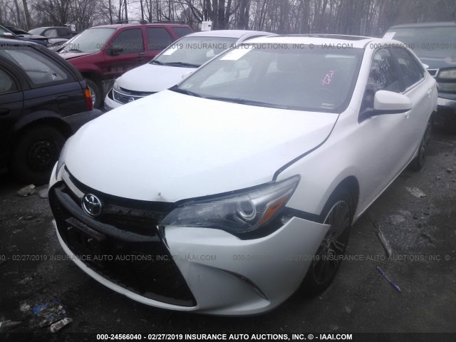 4T1BF1FKXGU180611 - 2016 TOYOTA CAMRY LE/XLE/SE/XSE WHITE photo 2