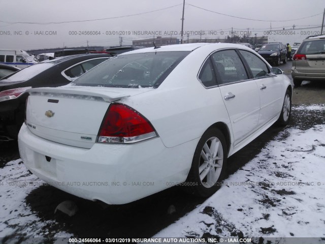 2G1WC5E37D1191680 - 2013 CHEVROLET IMPALA LTZ WHITE photo 4