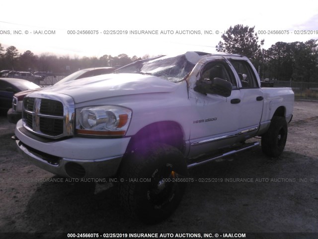 3D7KS28C16G287999 - 2006 DODGE RAM 2500 ST/SLT/LARAMIE WHITE photo 6