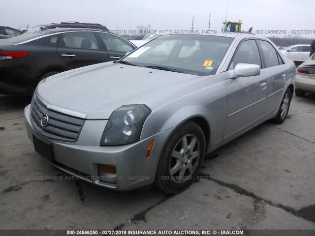 1G6DP567550205791 - 2005 CADILLAC CTS HI FEATURE V6 SILVER photo 2