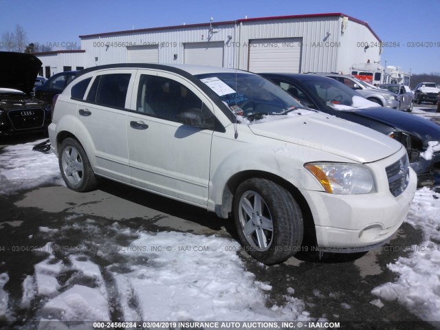 1B3HB48BX7D388739 - 2007 DODGE CALIBER SXT WHITE photo 1