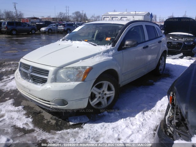 1B3HB48BX7D388739 - 2007 DODGE CALIBER SXT WHITE photo 2