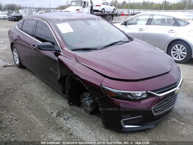 1G1ZB5ST6GF293506 - 2016 CHEVROLET MALIBU LS BURGUNDY photo 1