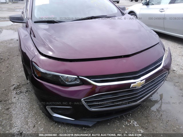 1G1ZB5ST6GF293506 - 2016 CHEVROLET MALIBU LS BURGUNDY photo 6