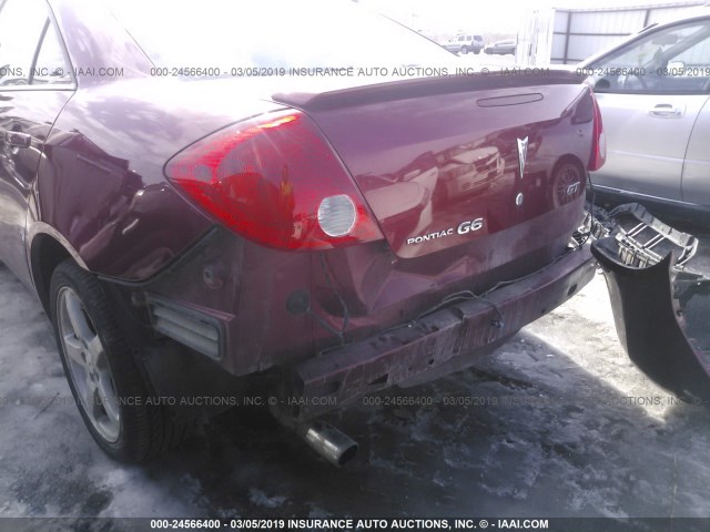 1G2ZH57N794149756 - 2009 PONTIAC G6 GT RED photo 6