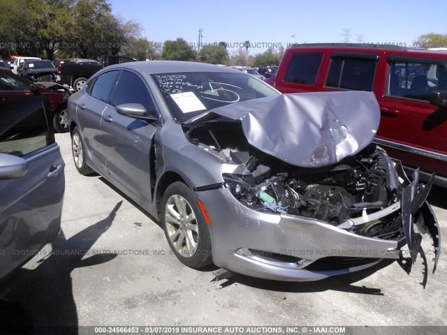 1C3CCCAB4FN665912 - 2015 CHRYSLER 200 LIMITED GRAY photo 1