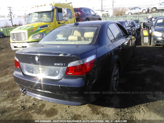 WBANB53516CN93084 - 2006 BMW 550 I BLUE photo 4