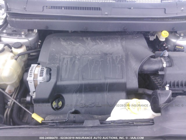 3D4GG67V69T582400 - 2009 DODGE JOURNEY R/T SILVER photo 10