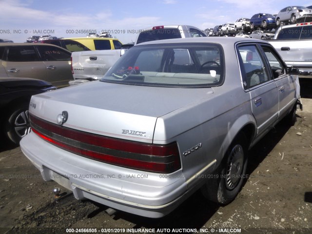 1G4AG55N9P6403141 - 1993 BUICK CENTURY SPECIAL SILVER photo 4
