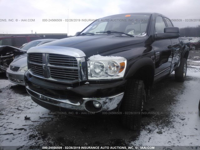 3D7KS28D78G198580 - 2008 DODGE RAM 2500 ST/SLT BLACK photo 2