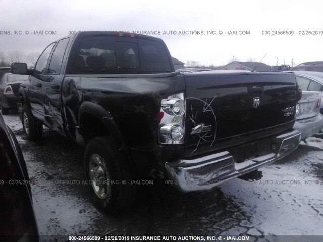 3D7KS28D78G198580 - 2008 DODGE RAM 2500 ST/SLT BLACK photo 3