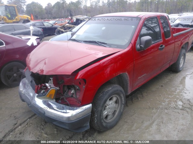 1GCCS196248191254 - 2004 CHEVROLET COLORADO RED photo 2