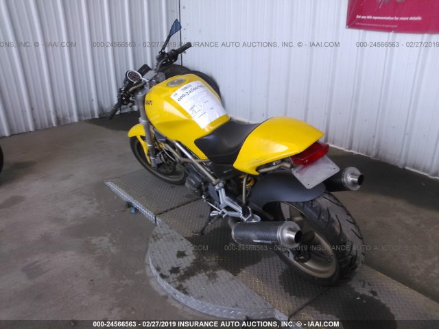 ZDM1RC3L2YB009367 - 2000 DUCATI M750 YELLOW photo 3