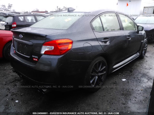 JF1VA1F68K8802097 - 2019 SUBARU WRX LIMITED GRAY photo 4