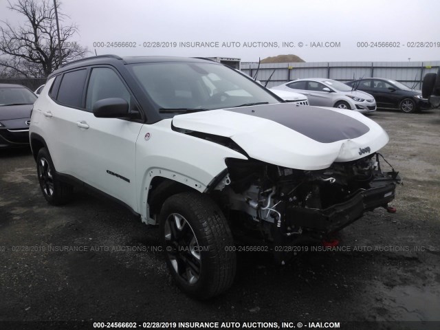 3C4NJDDB2JT129979 - 2018 JEEP COMPASS TRAILHAWK WHITE photo 1