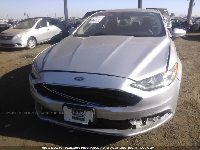 3FA6P0G7XHR379759 - 2017 FORD FUSION S SILVER photo 6