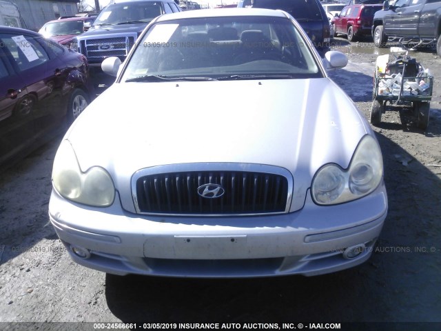 KMHWF35H35A180810 - 2005 HYUNDAI SONATA GLS/LX SILVER photo 6